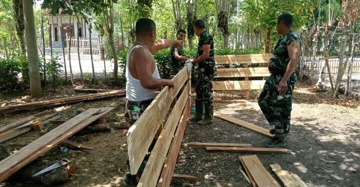 TMMD Hadir Tingkatkan Kesejahteraan Masyarakat, Satgas TMMD Ke-129 Kodim 0102/Pidie Bangun Kolam Lele di Pekarangan Warga