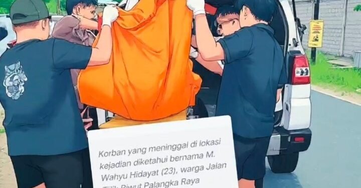 Lakalantas Dump Truk vs Sepeda Motor Suzuki Skywave di Jalan Induk Kelurahan Panarung, Satu Korban Meninggal Dunia