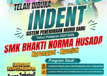 SMK BHAKTI NORMA HUSADA Ngrongot Nganjuk Jawa Timur SPMB Kuota Indent Tahun Ajaran 2027 Telah Resmi di Buka Tahun Ini 2026