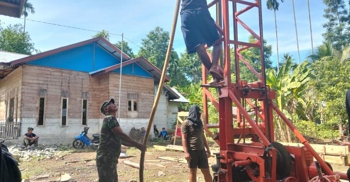 Satgas TMMD ke-129 Kodim 0102/Pidie Genjot Pengeboran Sumur Bor di Dayah Balul Ula Al-Munawarah