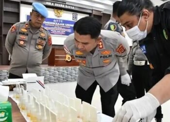 Polres Aceh Timur Jalani Tes Urine dan Pemeriksaan Ponsel