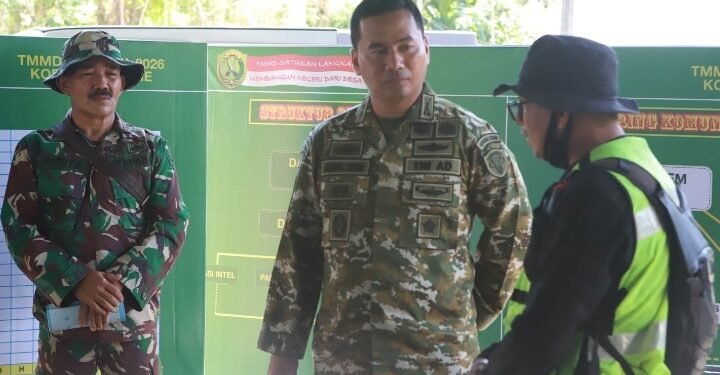 Kunjungi Posko, Dansatgas TMMD ke-129 Kodim 0102/Pidie: Posko Sebagai Pusat Kendali Kegiatan