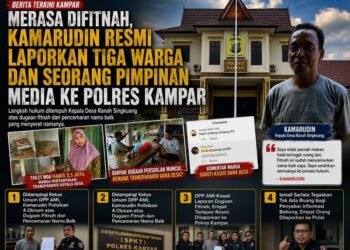 Didampingi Ketua Umum DPP AMI, Kamarudin Polisikan 4 Oknum atas Dugaan Fitnah dan Pencemaran Nama Baik