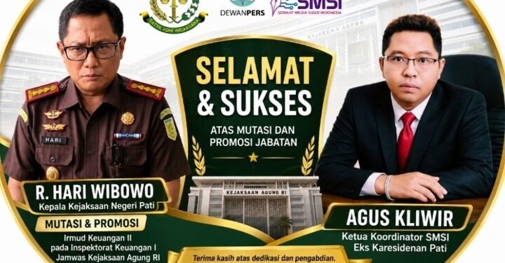 Dari Pati ke Kejagung, Agus Kliwir Apresiasi R. Hari Wibowo Emban Amanah Baru