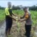 Polda Riau Dukung Swasembada Pangan, Bhabinkamtibmas Rawang KAO Serahkan Bantuan Inteksida Untuk Basmi Ulat Grayak