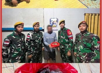 Pendekatan Humanis Satgas Pamtas RI-Malaysia Yonarmed19/Bogani Berbuah Hasil, Warga Perbatasan Sukarela Serahkan 1 Kg Sisik Trenggiling