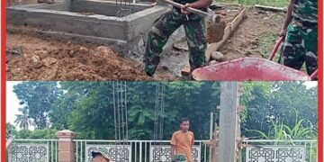 Bangun Sanitasi Layak di TPU Blang Cot, Satgas TMMD Ke-129 Kodim 0102/Pidie Wujudkan Kepedulian untuk Masyarakat