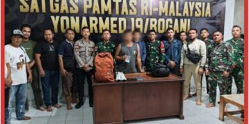 Satgas Pamtas RI-Malaysia Yonarmed 19/Bogani Gagalkan Penyelundupan Sabu 3,94 Gram Lewat Jalur Tikus