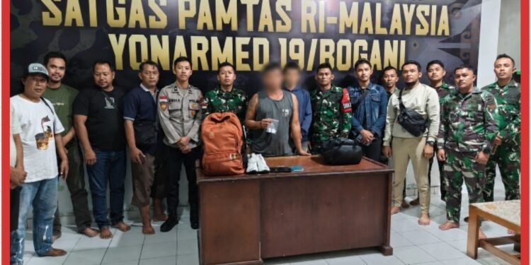 Satgas Pamtas RI-Malaysia Yonarmed 19/Bogani Gagalkan Penyelundupan Sabu 3,94 Gram Lewat Jalur Tikus