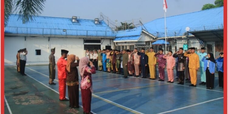Apel Pagi Bernuansa Melayu, Lapas Pekanbaru Tegaskan Disiplin dan Kesiapan HUT RI & HUT Riau