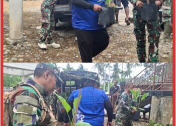 Dukung Ketahanan Pangan, Satgas TMMD Kodim 0102/Pidie Siapkan Bibit Sayuran untuk Penerima Manfaat RTLH