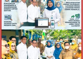 Hadir Saat Kunjungan Wamenkes dan Wamendagri, BPJS Kesehatan Palembang Dorong Akurasi Data Peserta JKN