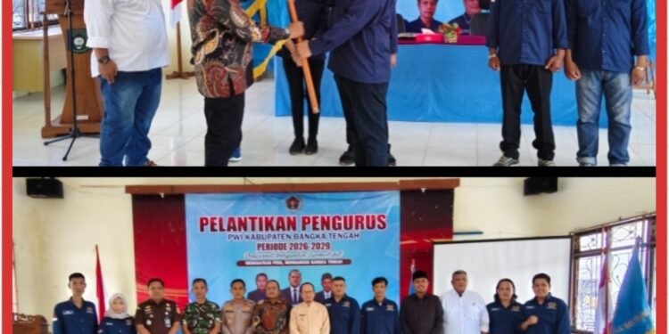 PWI Bangka Tengah Resmi Dilantik, Andrian Samallo Pimpin Periode 2026–2029