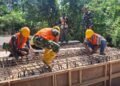 Satgas TMMD Ke-129 Kodim 0102/Pidie Perkuat Struktur Jembatan, Pemasangan Bekisting Box Culvert Dikebut Demi Akses Masyarakat