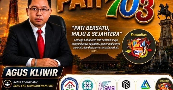 Agus Kliwir Ucapkan Selamat Hari Jadi Pati ke-703, Dorong Pati Makin Maju