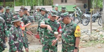 Tim Wasev Tinjau Langsung Sasaran Fisik dan Nonfisik TMMD Ke-129 Kodim 0102/Pidie