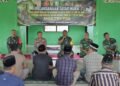 Tim Wasev TMMD Ke-129 Kodim 0102/Pidie Tatap Muka dengan Warga, Salurkan Bantuan Sembako Sebagai Wujud Kepedulian TNI