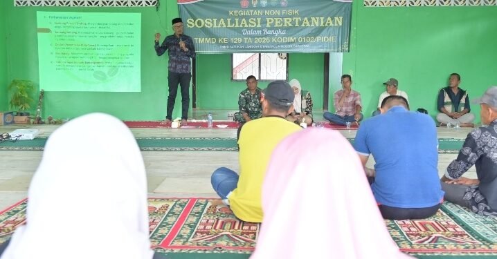 Bukan Sekadar Bangun Jalan, TMMD ke-129 Bekali Petani Lhok Panah dengan Ilmu Tingkatkan Hasil Pertanian