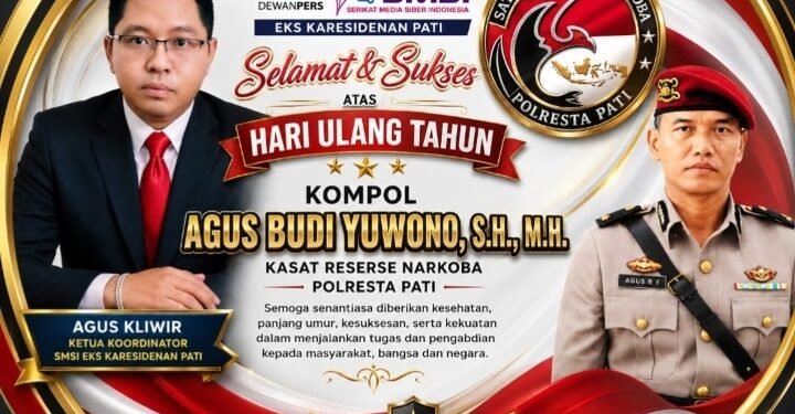 Agus Kliwir Ucapkan Selamat HUT Kasat Narkoba Polresta Pati