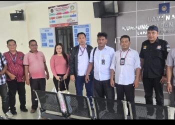 Komandan Garda Kamtibmas Indonesia Sumut Bersama Garda Kamtibmas Langkat Kunjungi Lapas Pemuda Langkat