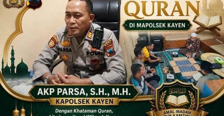Khataman Quran Mapolsek Kayen, AKP Parsa : Ikhtiar Keamanan dan Kedamaian Masyarakat