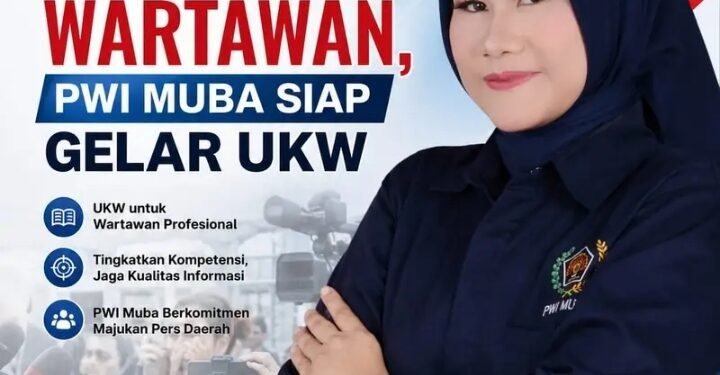 PWI Muba Buka Tiga Kelas UKW, 54 Wartawan Ditargetkan Ikut