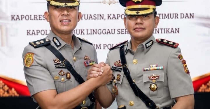Kapolda Sumsel Pimpin Sertijab Kapolres Muba dan OKU Timur