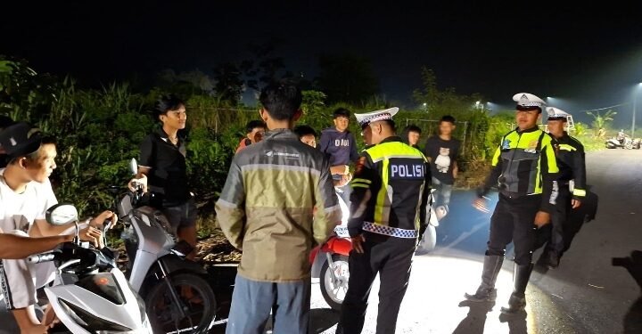 Blue Light Patrol Satlantas Polres Empat Lawang Sasar Balap Liar dan 3C