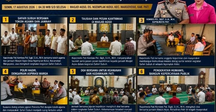 Safari Subuh di Hari Kemerdekaan, Kapolresta Pati Tunjukkan Polri Dekat Rakyat