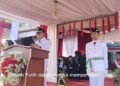Camat Pendopo Dodi Suhendra,S.KM Pimpin Upacara Penurunan Sangsaka Merah Putih Proklamasi HUT ke-81 Kemerdekaan RI Tahun 2026