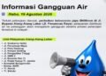 Pipa Bocor 400 MM, Distribusi Air Bersih Terganggu 
