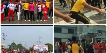 Semarak HUT Ke-81, Kapolres Empat Lawang Bersama Bhayangkari Meriahkan Lomba 17 Agustus di Pemkab 