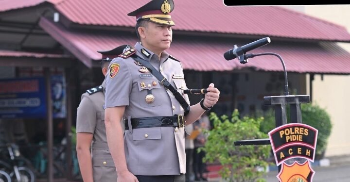 ‎Polres Pidie Gelar Upacara Hari Juang Polri, Kobarkan Semangat Pengabdian dan Keteladanan