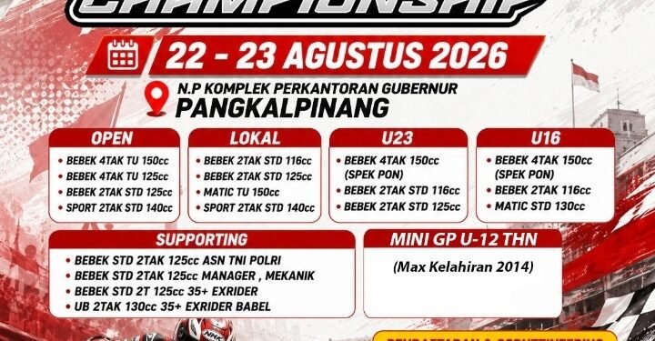 IMI Babel dan Xtreme Otomotif Club Gelar Road Race Nasional di Depan Kantor DPRD Babel