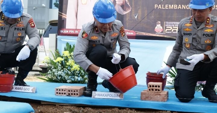 Kapolda Sumsel Letakkan Batu Pertama Monumen Juang Polisi, Wariskan Nilai Perjuangan