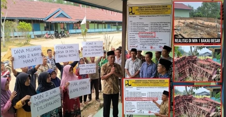 Proyek Rehabilitasi MIN 2 Mempawah Diduga Beralih ke MIN 1 Bakau Besar, Warga Tuntut Transparansi