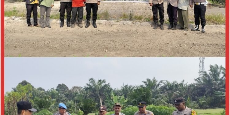 Sinergi Polri dan Petani, Polsek Perhentian Raja Dukung Penanaman Jagung Pipil di Desa Pantai Raja