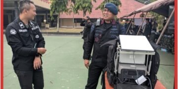 Penebalan BKO Karhutla, Personel Brimob Dibekali Stasiun Komunikasi Satelit Portabel