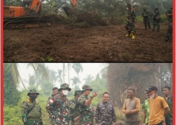 Minta Warga Buka Lahan Tanpa Membakar, Pangkogabwilhan I Berikan Bantuan Alat Berat