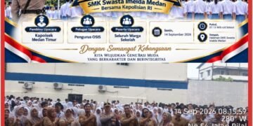 Kapolsek Medan Timur Turun ke Sekolah, Seribuan Siswa SMK Imelda Dapat Peringatan Keras soal Tawuran, Narkoba Hingga Judi Online