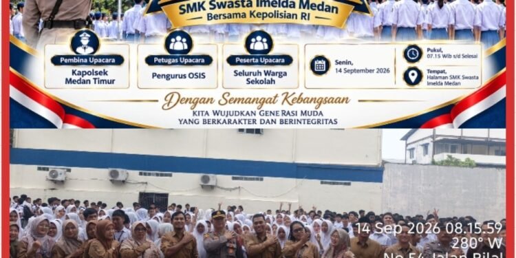 Kapolsek Medan Timur Turun ke Sekolah, Seribuan Siswa SMK Imelda Dapat Peringatan Keras soal Tawuran, Narkoba Hingga Judi Online