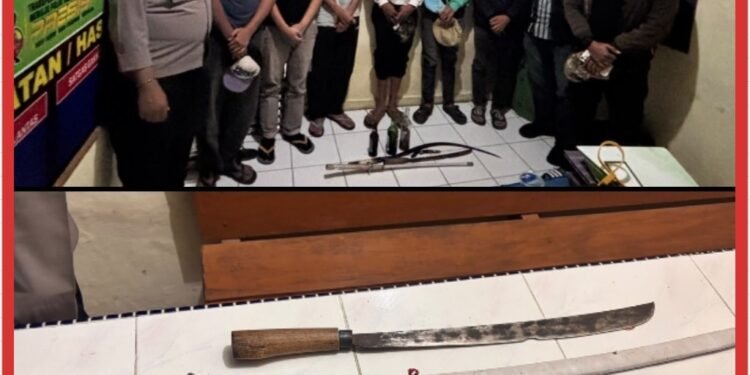 Enam Remaja Diamankan Bawa Sajam dan Molotov, Diduga Hendak Tawuran di Surbakti
