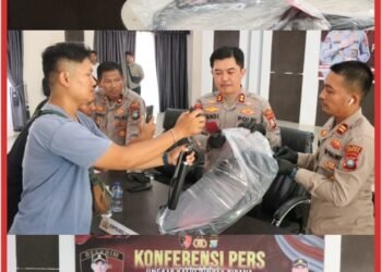 Gelar Konferensi Pers, Polres Lingga Ungkap Dua Kasus 
