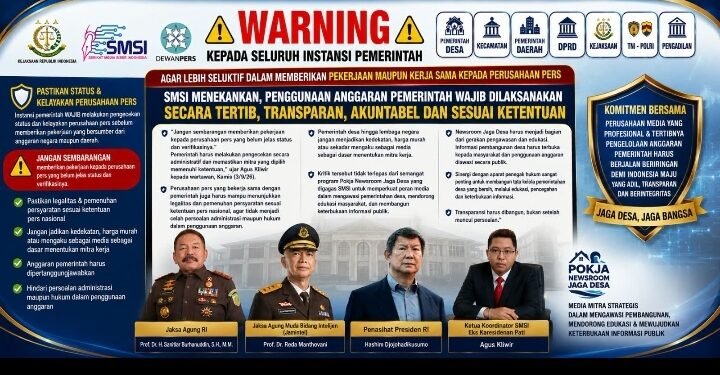 Anggaran Publik Jadi Sorotan, SMSI Minta Pemerintah Selektif Pilih Perusahaan Pers