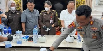 Polrestabes Palembang Musnahkan 1,5 Kg Sabu dan Puluhan Ekstasi Sitaan dari 61 Tersangka