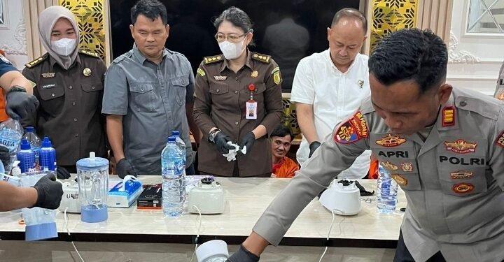 Polrestabes Palembang Musnahkan 1,5 Kg Sabu dan Puluhan Ekstasi Sitaan dari 61 Tersangka