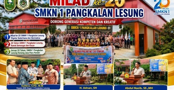Milad ke-20, SMKN 1 Pangkalan Lesung Dorong Generasi Kompeten dan Kreatif