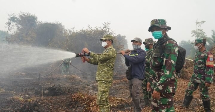 Berkat kerja keras dan kerjasama yang baik, Satgas Darat Dinilai BNPB Efektif Tangani Karhutla