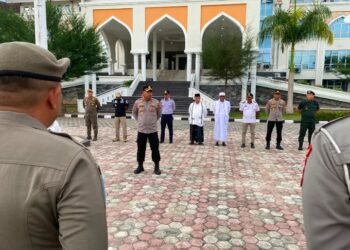Polres Aceh Utara Kerahkan Puluhan Personel Amankan Piasan Pase Harlah ke-800 Kabupaten Aceh Utara