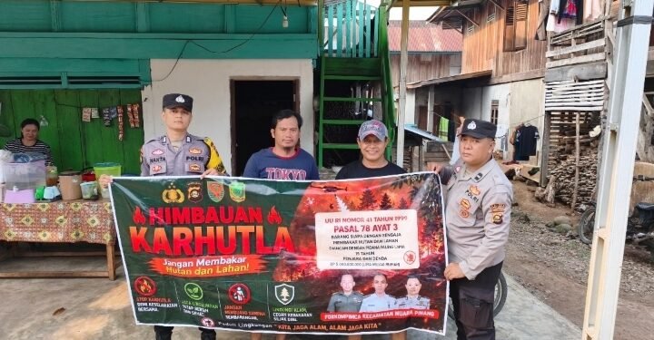 Polsek Muara Pinang Gencarkan Sosialisasi Cegah Karhutla, Warga Diimbau Tak Membakar Lahan